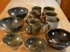 assorted pottery