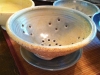 Berry Bowl in sand matte and ash blue