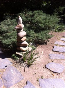 stone cairn and stone path richmond hill va