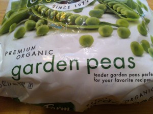 frozen peas package