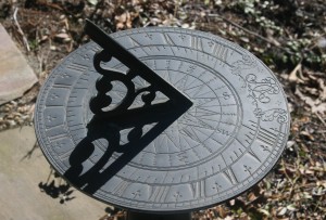 sundial and shadow