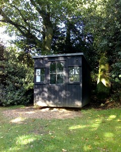 George Bernard Shaw's writing hut in the garden
