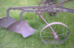 old hand plow