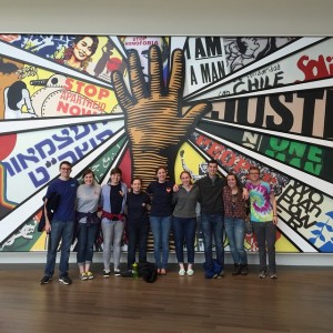 Wesley students visiting the Center for Civil and Human Rights, Atlanta, GA.