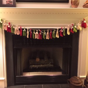 mitten Advent calendar at hearth